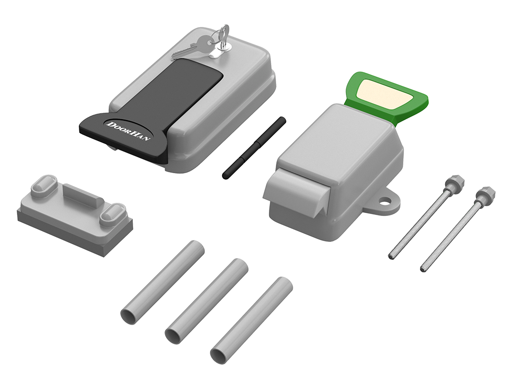 Ikki blokdan iborat qulflar: tashqi va ichki. Ichki blok qo‘l tutqichi va kalit bilan qulflash mexanizmi bilan jihozlangan.